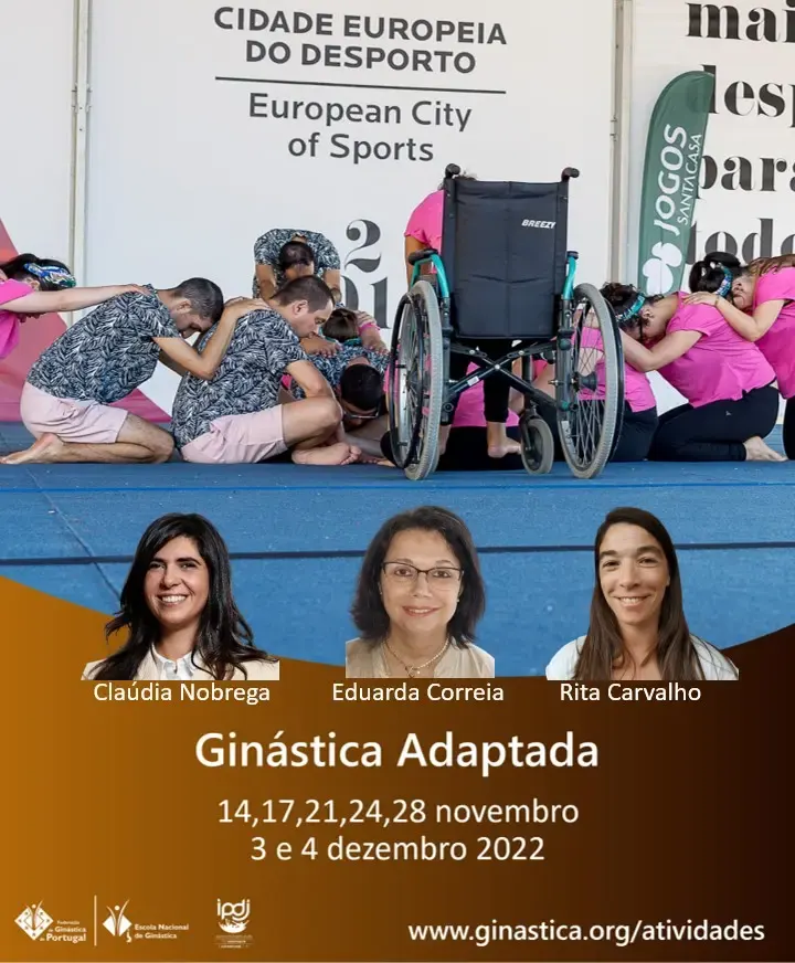 Imagem descritiva da Ginástica Adaptada realizada pela Cláudia Nobrega