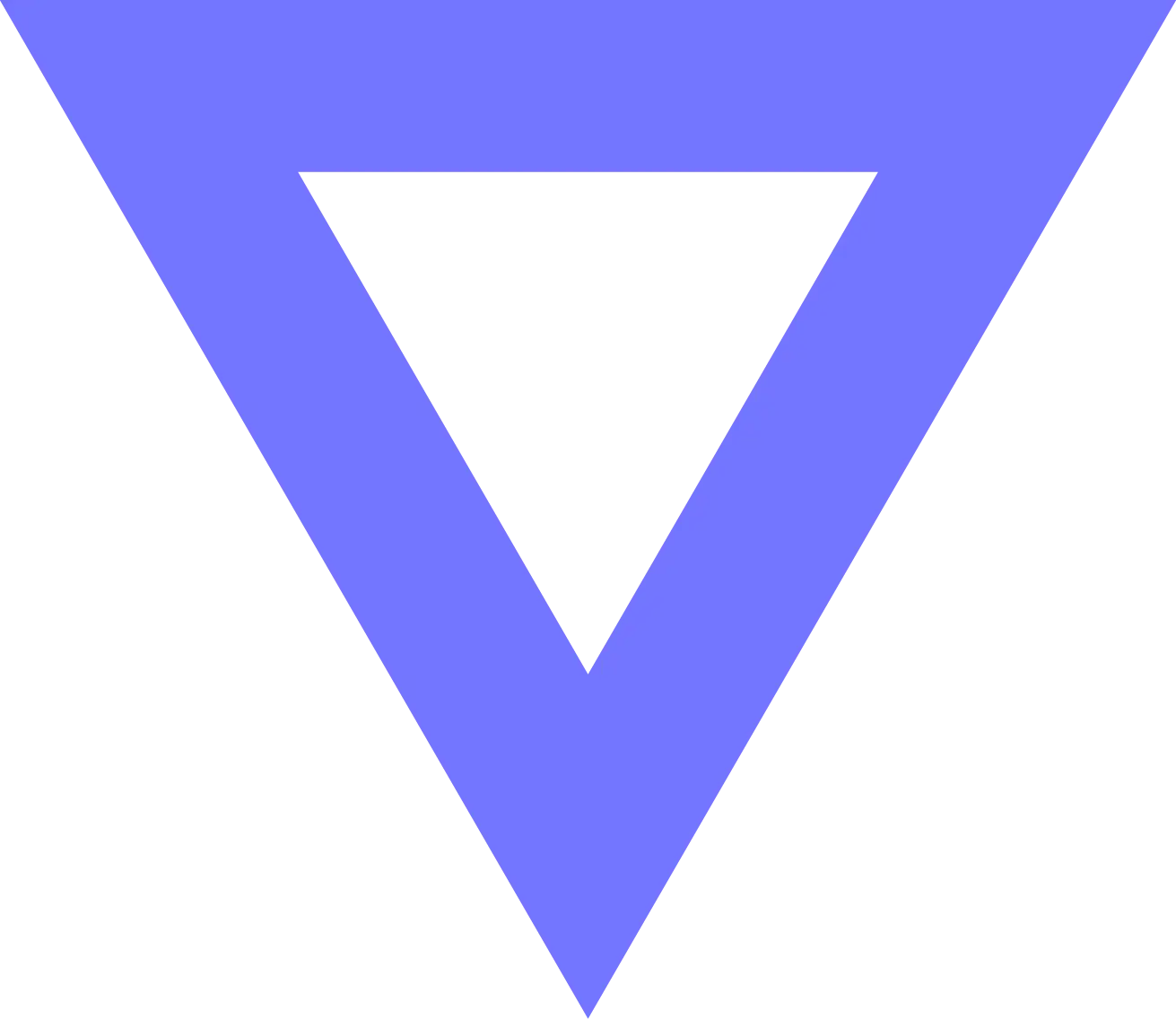 elemento decorativo triangular azul